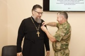 Заведующий сектором по взаимоотношениям с Росгвардией Синодального отдела по взаимодействию с Вооруженными силами награжден медалью «За содействие»