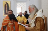 Председатель Синодального отдела по монастырям и монашеству освятил Воскресенский храм Андреевского ставропигиального монастыря г. Москвы